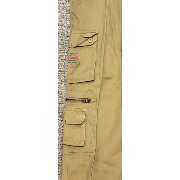 Paco Jeans Size 18  Khaki RipStop Cargo Pants Tan/ Brown Sport/ Gaming Vintage - Picture 2 of 6